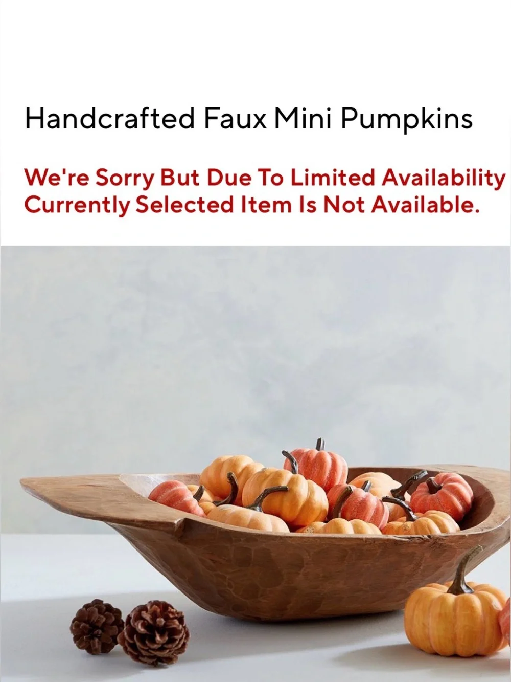 Pottery Barn Orange Mini Pumpkin Assortment